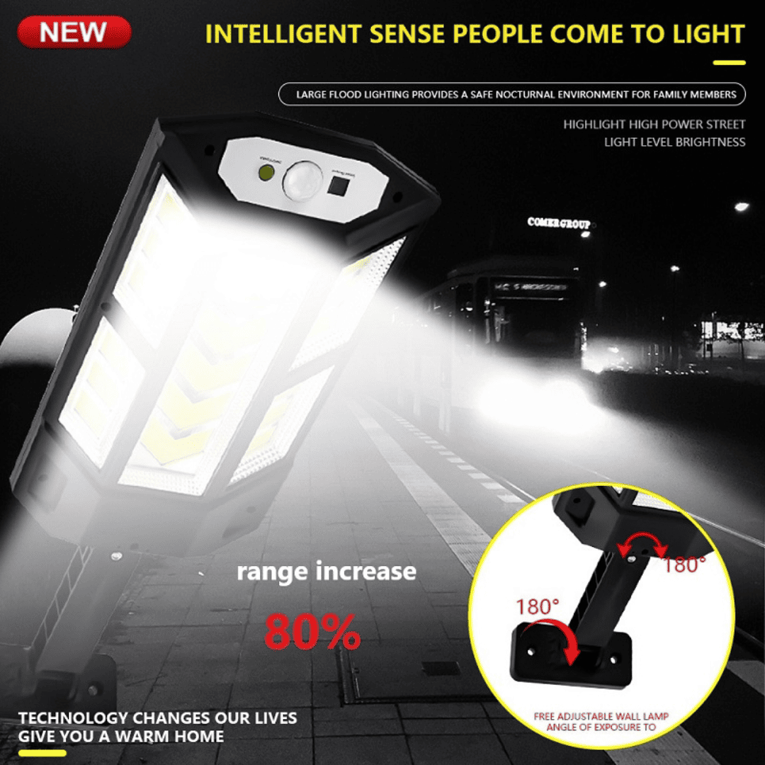 LED Solar Wall Light With Motion Sensor