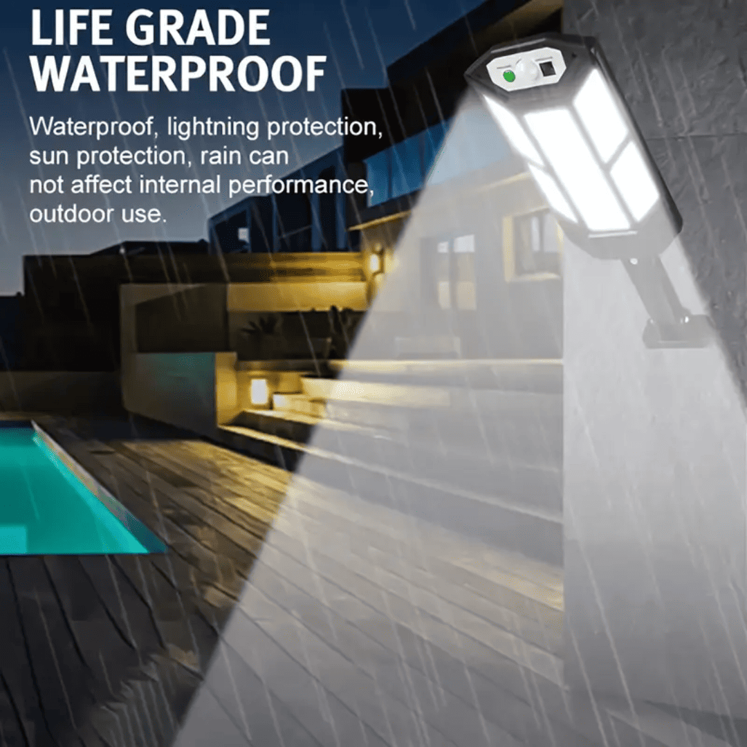 LED Solar Wall Light With Motion Sensor