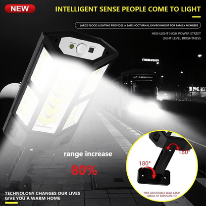 LED Solar Wall Light With Motion Sensor